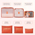 9 Piece Luggage Sets, Hard 20 24 28 in Luggage with 6 Pieces Organize Bags Travel Suitcases Sets with Wheels, Rosé