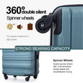 Tripcomp Hardside Luggage Set 3 - Piece Set (21/25/29) Lightweight Suitcase 4 - Wheeled Suitcase Set(Purple)
