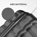 9 Piece Luggage Sets, Hard 20 24 28 in Luggage with 6 Pieces Organize Bags Travel Suitcases Sets with Wheels, Rosé
