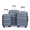 Tripcomp Hardside Luggage Set 3 - Piece Set (21/25/29) Lightweight Suitcase 4 - Wheeled Suitcase Set(Purple)