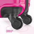 9 Piece Luggage Sets, Hard 20 24 28 in Luggage with 6 Pieces Organize Bags Travel Suitcases Sets with Wheels, Rosé