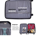 Tripcomp Hardside Luggage Set 3 - Piece Set (21/25/29) Lightweight Suitcase 4 - Wheeled Suitcase Set(Purple)