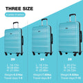 Tripcomp Hardside Luggage Set 3 - Piece Set (21/25/29) Lightweight Suitcase 4 - Wheeled Suitcase Set(Purple)