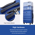 Tripcomp Hardside Luggage Set 3 - Piece Set (21/25/29) Lightweight Suitcase 4 - Wheeled Suitcase Set(Purple)