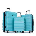 Tripcomp Hardside Luggage Set 3 - Piece Set (21/25/29) Lightweight Suitcase 4 - Wheeled Suitcase Set(Purple)