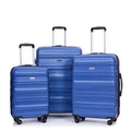 Tripcomp Hardside Luggage Set 3 - Piece Set (21/25/29) Lightweight Suitcase 4 - Wheeled Suitcase Set(Purple)