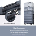 Tripcomp Hardside Luggage Set 3 - Piece Set (21/25/29) Lightweight Suitcase 4 - Wheeled Suitcase Set(Purple)
