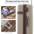 Luggage Sets, 4 - Piece Lightweight Suitcase Set with 4 Packing Cubes and TSA Lock, Hardshell Suitcases with Spinner Wheels, (16/20/24/28 ), Brown