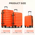 9 Piece Luggage Sets, Hard 20 24 28 in Luggage with 6 Pieces Organize Bags Travel Suitcases Sets with Wheels, Rosé