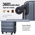 Tripcomp Hardside Luggage Set 3 - Piece Set (21/25/29) Lightweight Suitcase 4 - Wheeled Suitcase Set(Purple)