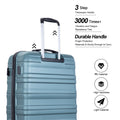 Tripcomp Hardside Luggage Set 3 - Piece Set (21/25/29) Lightweight Suitcase 4 - Wheeled Suitcase Set(Purple)